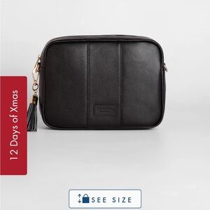 Pom Pom London City Plus  Crossbody Black New